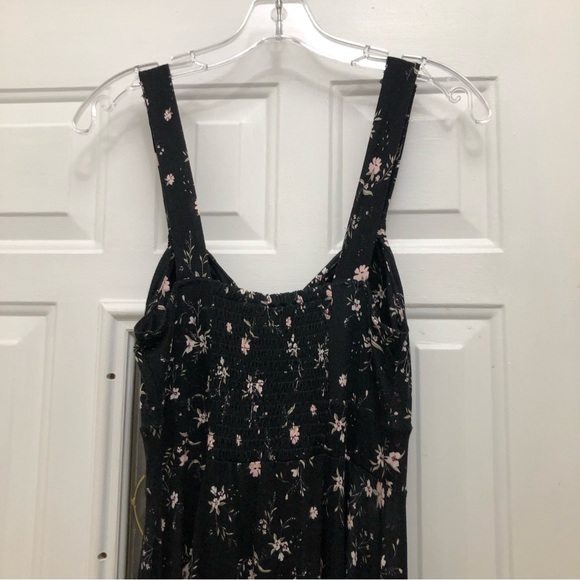 American Rag Maxi A-Line Strap Asymmetrical Rayon Dress W Size S Black/White - Picture 3 of 7